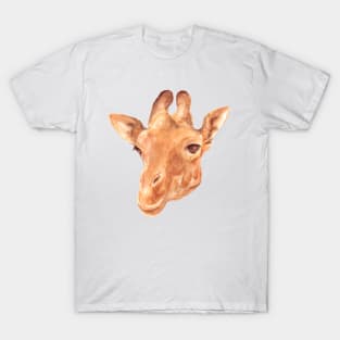 head of Giraffe. watercolor T-Shirt